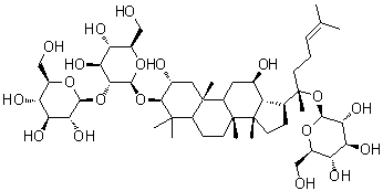 CAS # 94705-70-1, Gypenoside XLVI, (2alpha,3beta,12beta)-20-(beta-D-Glucopyranosyloxy)-2,12-dihydroxydammar-24-en-3-yl 2-O-beta-D-glucopyranosyl-beta-D-glucopyranoside