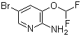 structure of CAS# 947249-13-0, 5-溴-3-(二氟甲氧基)吡啶-2-胺