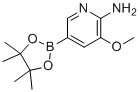 3-甲氧基-5-(4,4,5,5-四甲基-1,3,2-二氧硼杂环戊烷-2-基)吡啶-2-胺分子结构 (CAS 947249-19-6)