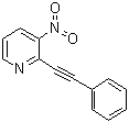3-硝基-2-(2-苯基乙炔基)吡啶分子结构 (CAS 947330-58-7)