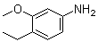 4-乙基-3-甲氧基苯胺分子结构 (CAS 947691-59-0)