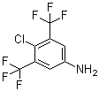 4-Chloro-3,5-bis(trifluoromethyl)benzenamine molecular structure (CAS 948014-37-7)