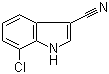 structure of CAS# 948015-64-3, 7-Chloro-1H-indole-3-carbonitrile