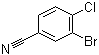 3-溴-4-氯苯甲腈分子结构 (CAS 948549-53-9)