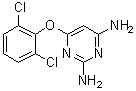 6-(2,6-二氯苯氧基)-2,4-嘧啶二胺分子结构 (CAS 948550-81-0)