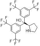 structure of CAS# 948595-00-4, (2R)-alpha,alpha-二[3,5-二(三氟甲基)苯基]-2-吡咯烷甲醇