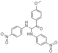 CAS # 94872-51-2, 4'-Methoxy-2,2-bis(p-nitroanilino)acetophenone