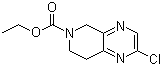 2-氯-7,8-二氢吡啶并[3,4-b]吡嗪-6(5H)-甲酸乙酯分子结构 (CAS 949922-49-0)