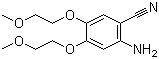 structure of CAS# 950596-58-4, 2-氨基-4,5-双(2-甲氧基乙氧基)苯腈