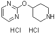 2-[(哌啶-4-基)氧基]嘧啶二盐酸盐分子结构 (CAS 950649-19-1)