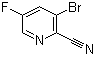 3-Bromo-5-fluoro-2-pyridinecarbonitrile molecular structure (CAS 950670-18-5)