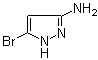 5-溴-1H-吡唑-3-胺分子结构 (CAS 950739-21-6)