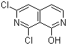 6,8-二氯-1-羟基-2,7-萘啶分子结构 (CAS 950746-21-1)