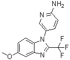 CAS # 951238-13-4, 5-[5-Methoxy-2-(trifluoromethyl)-1H-benzimidazol-1-yl]-2-pyridinamine