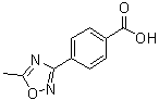 structure of CAS# 95124-68-8, 4-(5-Methyl-[1,2,4]oxadiazol-3-yl)benzoic acid