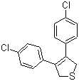 3,4-二(4-氯苯基)-2,5-二氢噻吩分子结构 (CAS 951384-58-0)