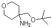 4-[(叔丁氧基)甲基]四氢-2H-吡喃-4-胺分子结构 (CAS 951625-96-0)