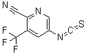 5-异硫氰酸基-3-(三氟甲基)-2-吡啶甲腈分子结构 (CAS 951753-87-0)