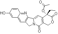 (4S)-4-乙酰氧基-4-乙基-9-羟基-1H-吡喃并[3',4':6,7]吲嗪并[1,2-b]喹啉-3,14(4H,12H)-二酮分子结构 (CAS 951770-22-2)