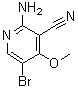CAS # 951884-75-6, 2-Amino-5-bromo-4-methoxy-3-pyridinecarbonitrile