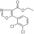 5-(2,3-二氯苯基)恶唑-4-甲酸乙酯分子结构 (CAS 951885-31-7)