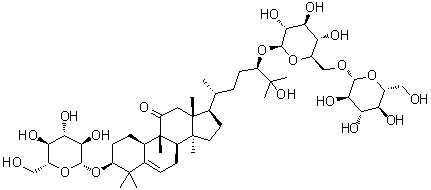 11-氧罗汉果皂甙 III分子结构 (CAS 952481-53-7)