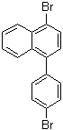 1-溴-4-(4-溴苯基)萘分子结构 (CAS 952604-26-1)