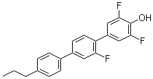 structure of CAS# 953049-31-5, 2',3,5-Trifluoro-4''-propyl-[1,1':4',1''-terphenyl]-4-ol