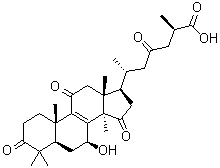 灵芝酸 C 1分子结构 (CAS 95311-97-0)