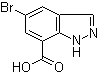 structure of CAS# 953409-99-9, 5-Bromo-1H-indazole-7-carboxylic acid