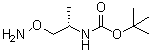 (S)-[1-(氨基氧基)丙烷-2-基]氨基甲酸叔丁酯分子结构 (CAS 953773-59-6)