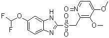 CAS 登录号：953787-55-8, 6-(二氟甲氧基)-2-[[(3,4-二甲氧基-1-氧代-2-吡啶基)甲基]磺酰基]-1H-苯并咪唑