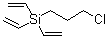 (3-氯丙基)三乙烯基硅烷分子结构 (CAS 954114-17-1)