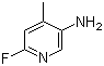 CAS # 954236-33-0, 6-Fluoro-4-methyl-3-pyridinamine