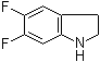5,6-二氟吲哚啉分子结构 (CAS 954255-04-0)