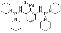 structure of CAS# 955035-37-7, (2,6-双((二(哌啶-1-基)膦)氨基)苯基)氯化钯