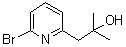 structure of CAS# 955369-59-2, 6-溴-alpha,alpha-二甲基-2-吡啶乙醇
