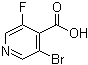 structure of CAS# 955372-86-8, 3-溴-5-氟-4-吡啶羧酸