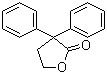 4-羟基-2,2-二苯基丁酸 gamma-内酯分子结构 (CAS 956-89-8)