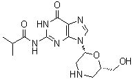 CAS # 956139-23-4, N-[6,9-Dihydro-9-[(2R,6S)-6-(hydroxymethyl)-2-morpholinyl]-6-oxo-1H-purin-2-yl]-2-methylpropanamide