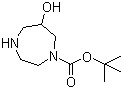 六氢-6-羟基-1H-1,4-二氮杂卓-1-甲酸叔丁酯分子结构 (CAS 956317-40-1)
