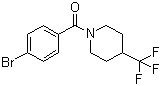 (4-溴苯基)(4-三氟甲基哌啶-1-基)甲酮分子结构 (CAS 956320-62-0)