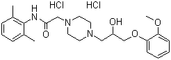 structure of CAS# 95635-56-6, 盐酸雷诺嗪