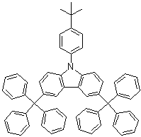 9-[4-(叔丁基)苯基]-3,6-二(三苯基甲基)-9H-咔唑分子结构 (CAS 956373-04-9)