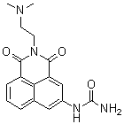 N-[2-[2-(二甲基氨基)乙基]-2,3-二氢-1,3-二氧代-1H-苯并[de]异喹啉-5-基]脲分子结构 (CAS 956590-23-1)