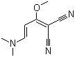 structure of CAS# 95689-38-6, 1,1-二氰基-2-甲氧基-4-二甲基氨基-1,3-丁二烯