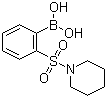 2-(哌啶-1-基磺酰基)苯硼酸分子结构 (CAS 957034-87-6)