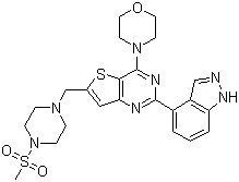 GDC-0941分子结构 (CAS 957054-30-7)