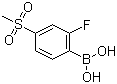 structure of CAS# 957060-85-4, B-[2-Fluoro-4-(methylsulfonyl)]benzeneboronic acid