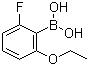 2-乙氧基-6-氟苯硼酸分子结构 (CAS 957062-68-9)